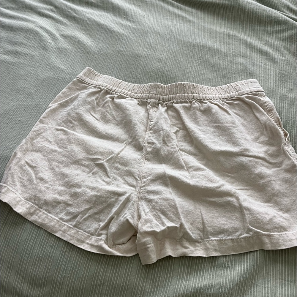 J Crew Beige Linen Shorts